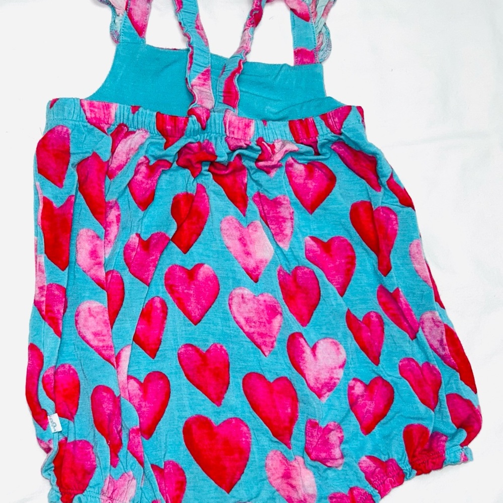 Posh Peanut heart design bubble sz 2T smoke free home - Picture 3 of 4
